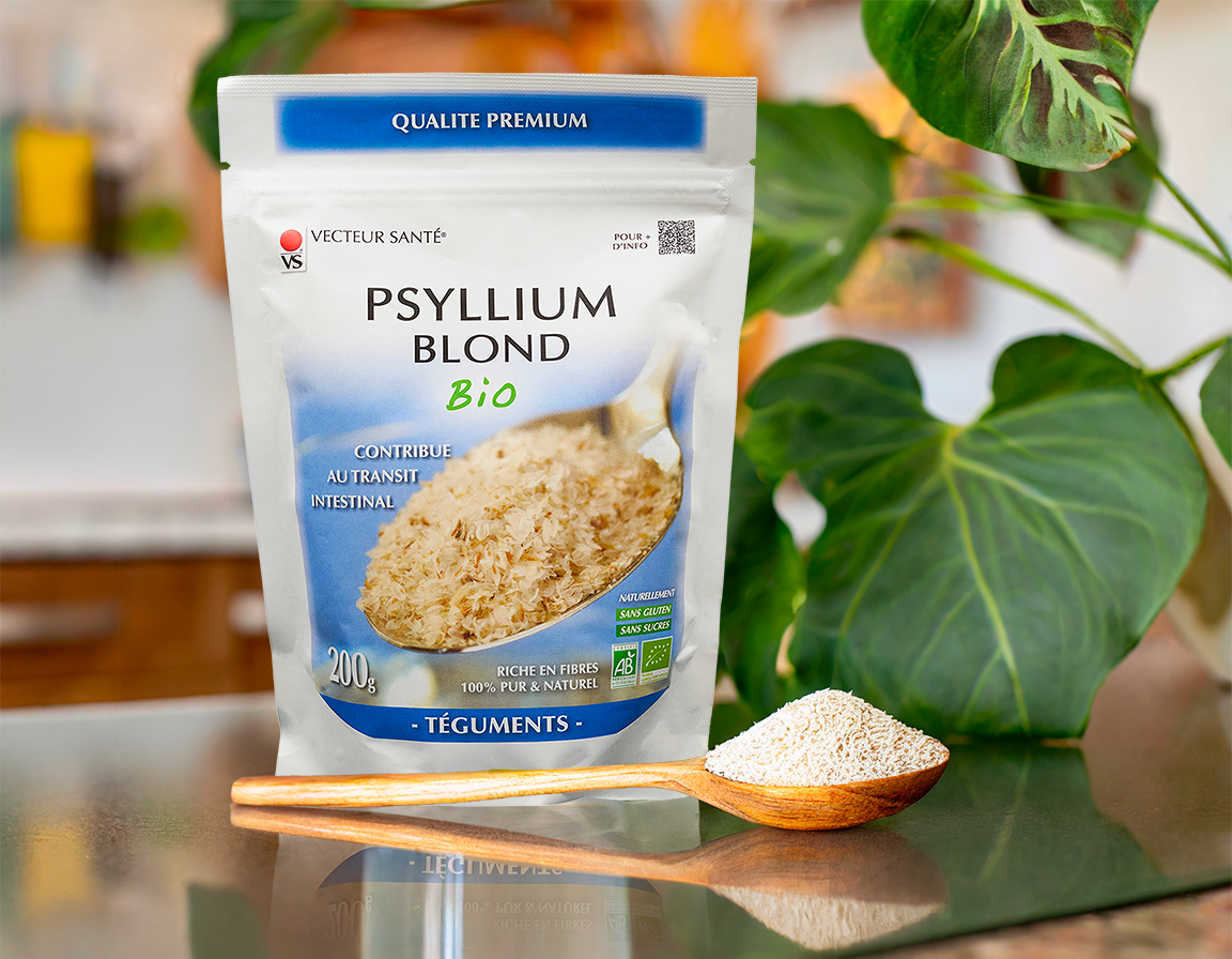Psyllium blond bio en pot - Transit intestinal - Dietaroma