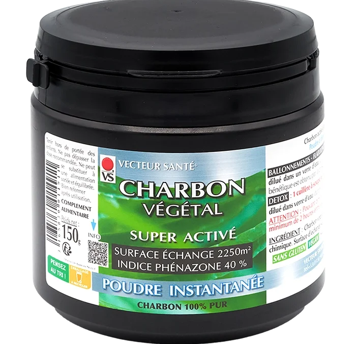 CHARBON VÉGÉTAL POUDRE INSTANTANÉE