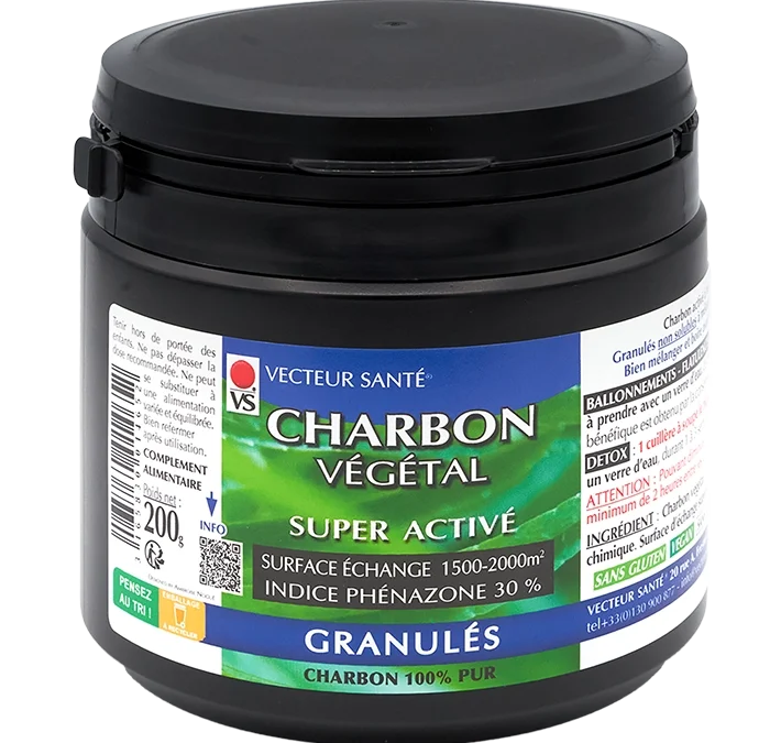 CHARBON VÉGÉTAL GRANULÉS